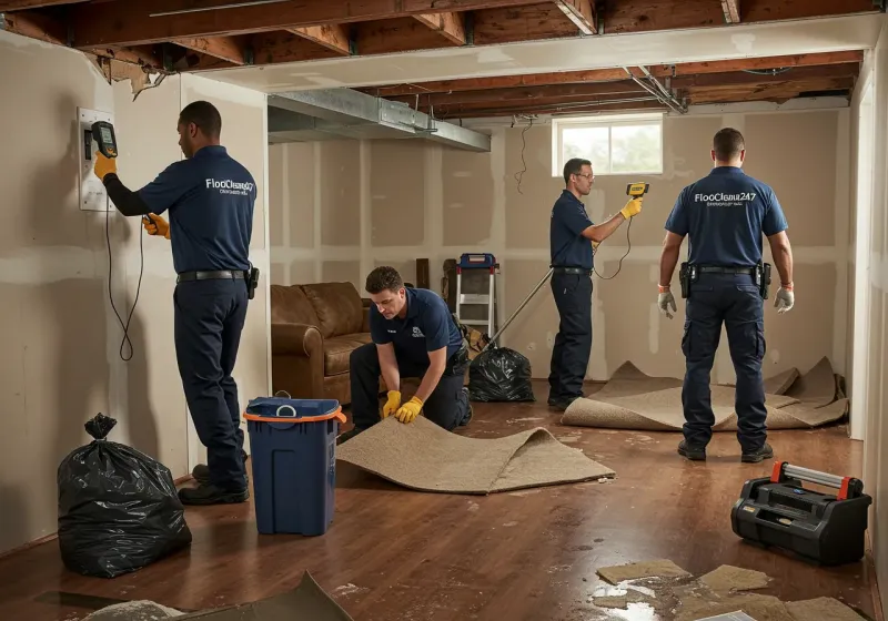 Flood DamageMaterial Assessment and Debris Removal process in Los Serranos, CA